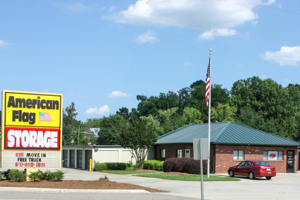 Storage Units on Raeford Road in Fayetteville, NC American Flag Storage